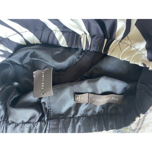 Black and white striped strapless dress NWT from The Limited 0 - Picture 4 of 5